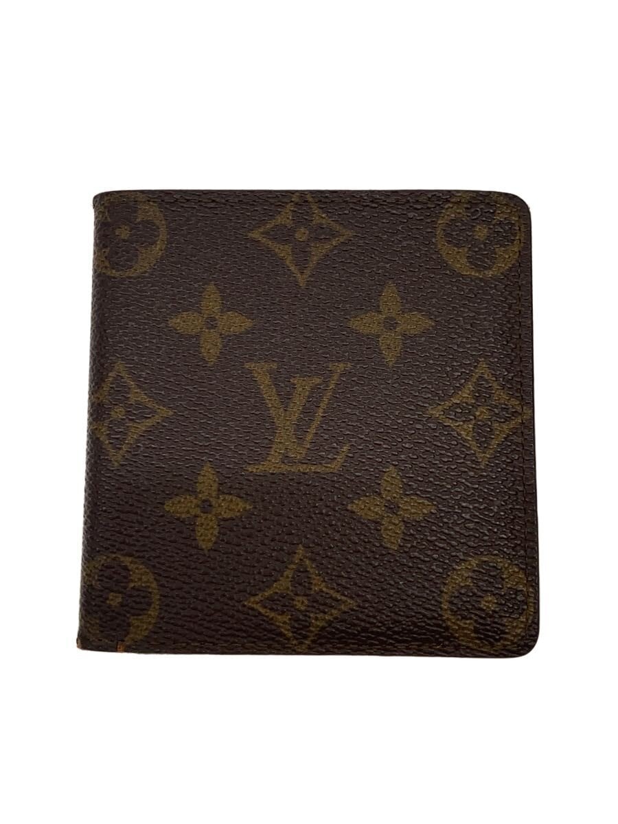 LOUIS VUITTON / ポルト・フォイユ・マルコNM_モノグラム・キャンバス/PVC/BRW/モノグラム/メンズ