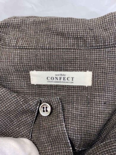 商品画像：長袖シャツ/5/リネン/BRW/02183-0003 3