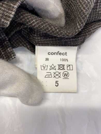 商品画像：長袖シャツ/5/リネン/BRW/02183-0003 4