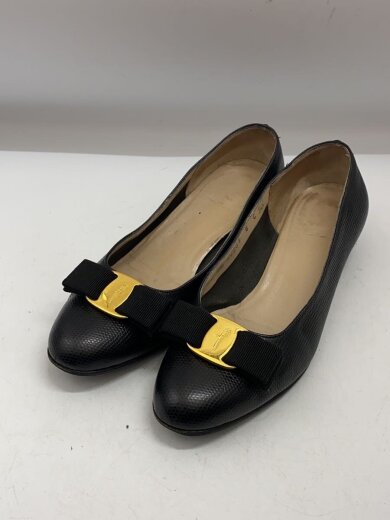 商品画像：フラットパンプス/UK6/BLK/レザー/40261/ソール状態考慮 2