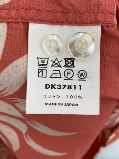 商品画像：アロハシャツ/S/コットン/PNK/総柄/DK37811 4