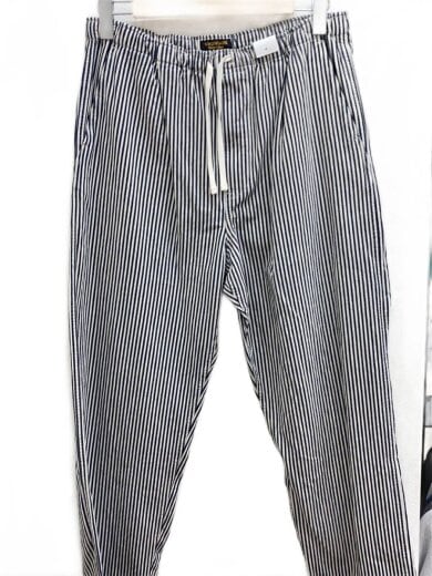 商品画像：Mil.Hickoly Easy Pants/ストレートパンツ/L/コットン/WHT/ストライプ 1