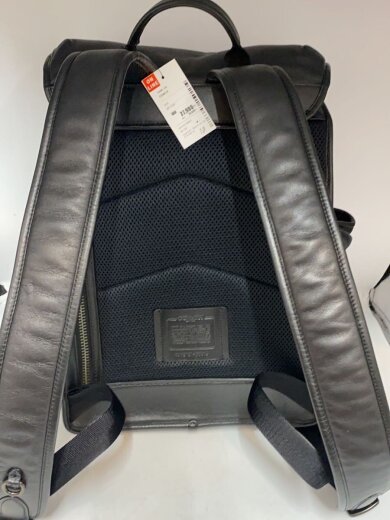 商品画像：リーグ/フラップ/バックパック/リュック/レザー/BLK 3