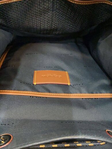 商品画像：リーグ/フラップ/バックパック/リュック/レザー/BLK 6