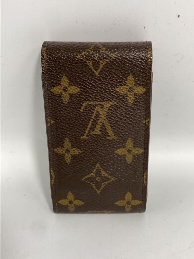 商品画像：エテュイ・シガレット_モノグラム・キャンバス/PVC/BRW/総柄/メンズ 2