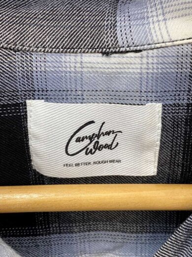 商品画像：Rayon ombre check shirts/S/レーヨン/BLK/オンブレCK/CW0027// 3