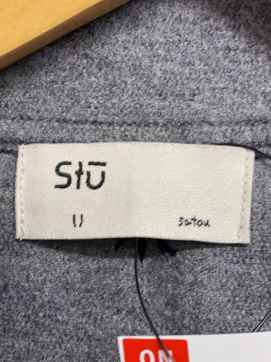 商品画像：25AW/wool cashmere shirt/satou/長袖シャツ/2/ウール/GRY/SH25017 3