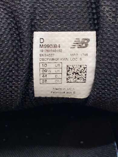 商品画像：ニューバランス/M990/28cm/BLK 5