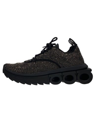 商品画像：ファブリックスタッズスニーカー/ローカットスニーカー/UK6.5/BLK 1