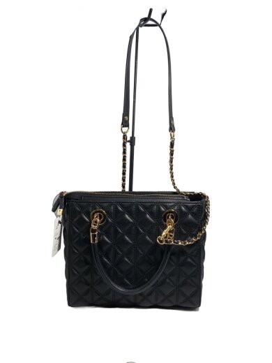 商品画像：キルティング/チェーンショルダー/2WAY/ショルダーバッグ/--/BLK 1