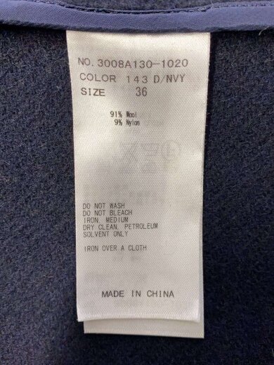 商品画像：コート/36/ウール/NVY/3008A130-1020// 4