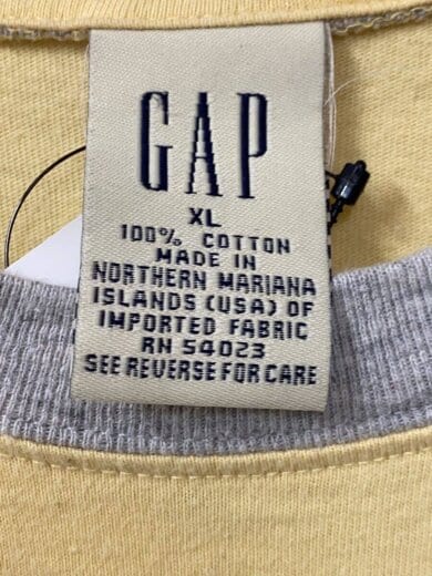 商品画像：90s/OLD/リンガー/Tシャツ/XL/コットン/YLW 3