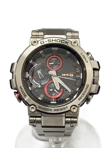 商品画像：ソーラー腕時計/アナログ/ステンレス/BLK/SLV/MTG-B1000 1