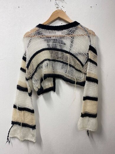 商品画像：Mohair Border 2way Mesh Knit/FREE/ウール/WHT/21232365213 2
