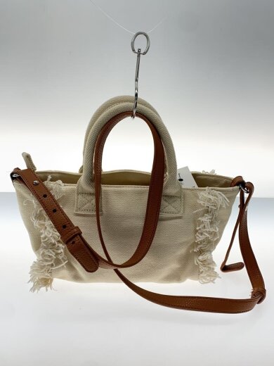 商品画像：ハンドバッグ/キャンバス/BEG/無地 3