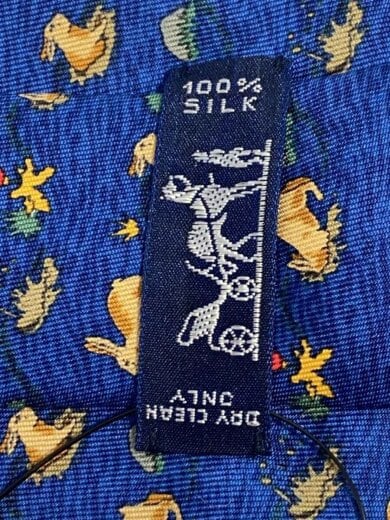 商品画像：ネクタイ/シルク/BLU/総柄/メンズ 3
