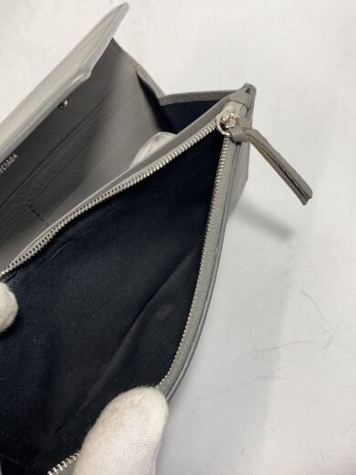 商品画像：PAPIER THIN MONEY/長財布/レザー/GRY/レディース/499207 5