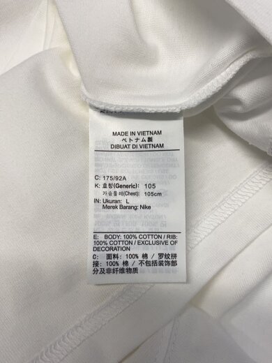 商品画像：Tシャツ/L/コットン/WHT/プリント/IO7985-100 4