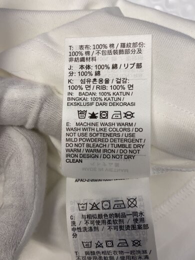 商品画像：Tシャツ/L/コットン/WHT/プリント/IO7985-100 5