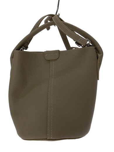 商品画像：ショルダーバッグ/フェイクレザー/GRY 1