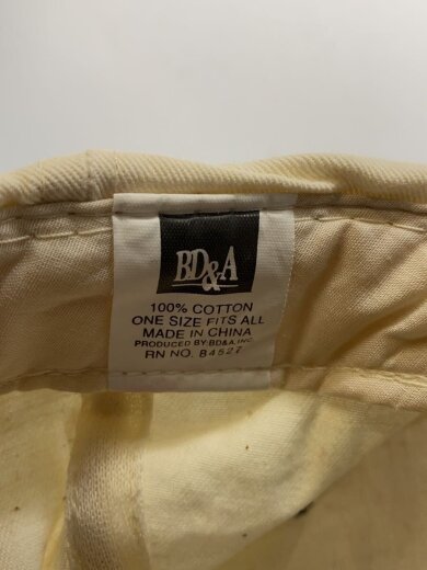 商品画像：BD&A/キャップ/FREE/コットン/WHT/メンズ/90s/USA製 5