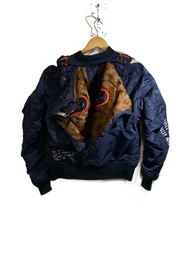 商品画像：フライトジャケット/FREE/ナイロン/NVY/783-8252056 2