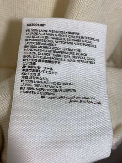 商品画像：ニット・セーター(薄手)/--/ウール/CRM/HKS001.001// 4