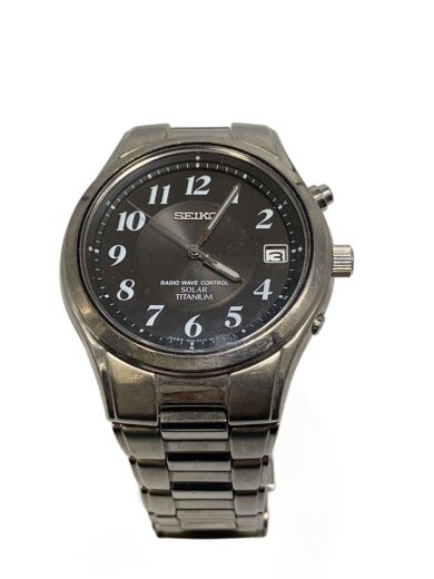 商品画像：SPIRIT/ソーラー腕時計/アナログ/ステンレス/BLK/SLV 1