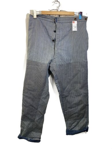 商品画像：30s～/シンチバック/ストレートパンツ/--/コットン/BLU/ストライプ 1