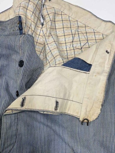 商品画像：30s～/シンチバック/ストレートパンツ/--/コットン/BLU/ストライプ 3