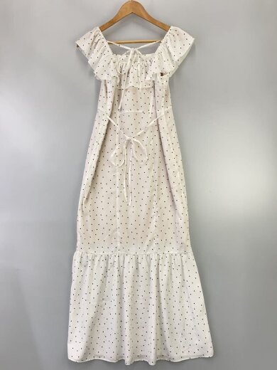 商品画像：半袖ワンピース/38/ポリエステル/WHT/ドット/LBZ1051609A0004 2