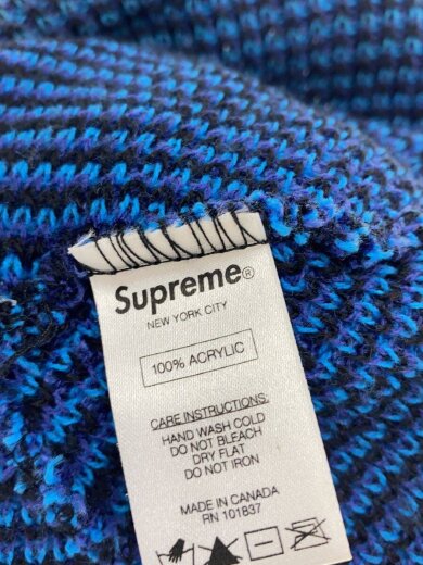 商品画像：ニットキャップ/--/アクリル/BLU/メンズ 5