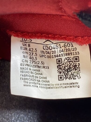 商品画像：AIR JORDAN 1 RETRO HIGH OG_エアジョーダン 1 レトロ ハイ OG/27.5cm/RED// 5