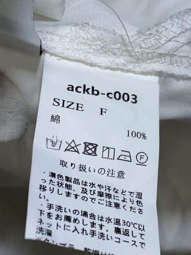 商品画像：長袖シャツ/FREE/コットン/WHT/ackb-c003// 5