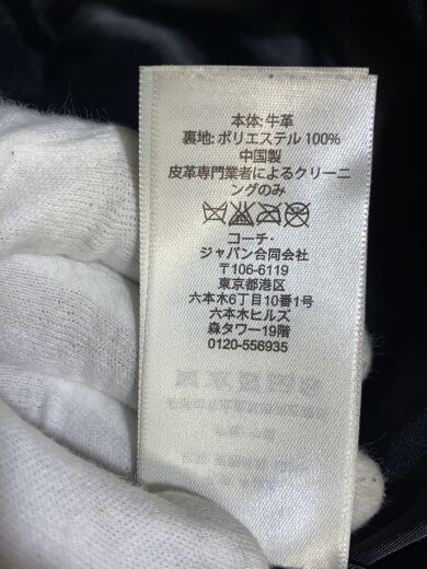 商品画像：レザージャケット・ブルゾン/S/牛革/BLK/F86594// 4