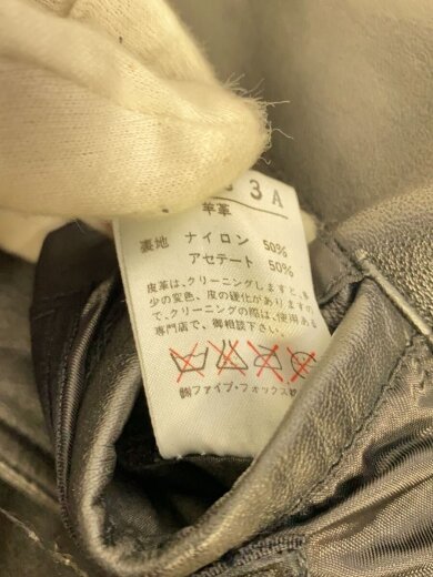 商品画像：レザージャケット・ブルゾン/--/羊革/BLK/無地 5