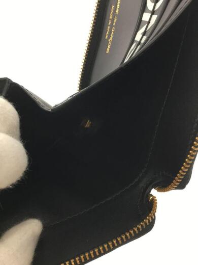 画像：COMME des GARCONS2つ折り財布/レザー/BLK/メンズ6