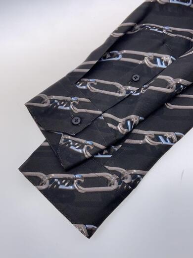 画像：FENDI長袖シャツ/--/シルク/BLK/総柄/FS0585 AL2M6