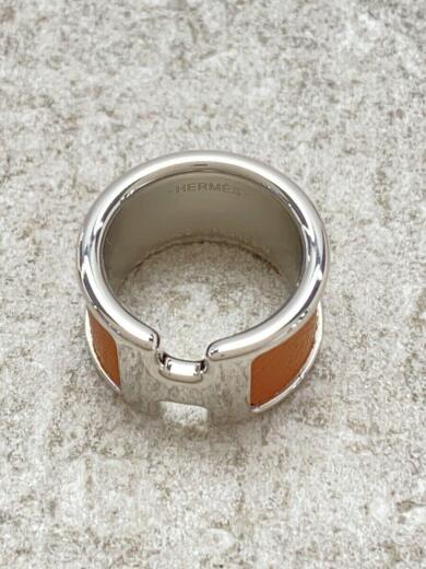 画像：HERMESオランプ/リング/レザー/15号/BRW/メンズ3
