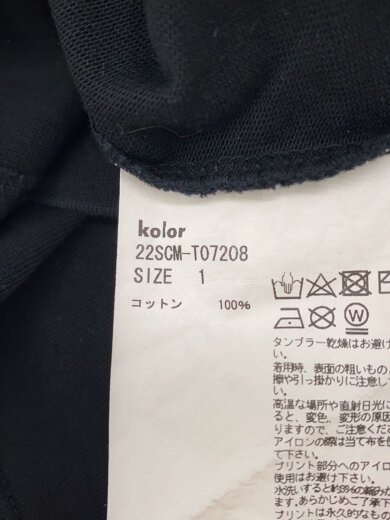 商品画像：Tシャツ/1/コットン/BLK/22scm-t07208 4