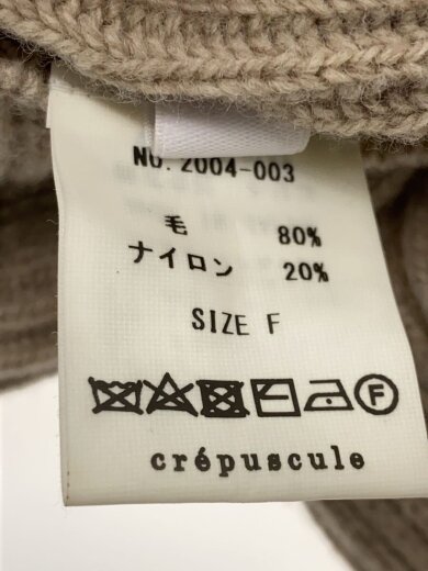 商品画像：カーディガン(厚手)/FREE/ウール/BEG/2004-003 4