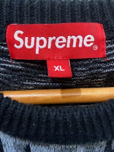 商品画像：trebark/ニット・セーター(厚手)/XL/アクリル/BLK/総柄 3