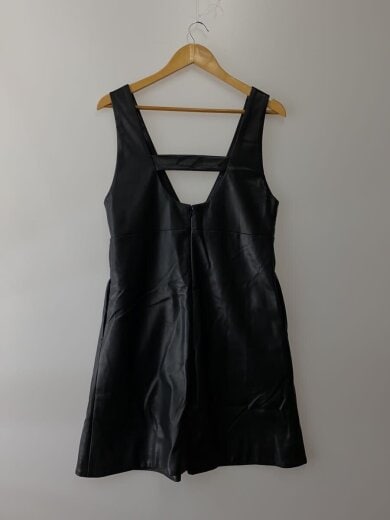 商品画像：ミニドレス/ワンピース/O/フェイクレザー/BLK/12105-24-1105 2