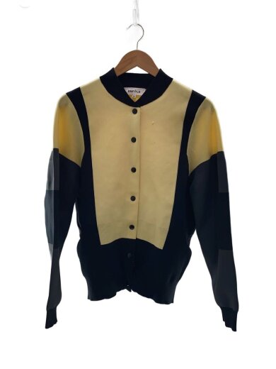 商品画像：カーディガン(薄手)/38/ポリエステル/YLW/無地/300EA270-0070 1