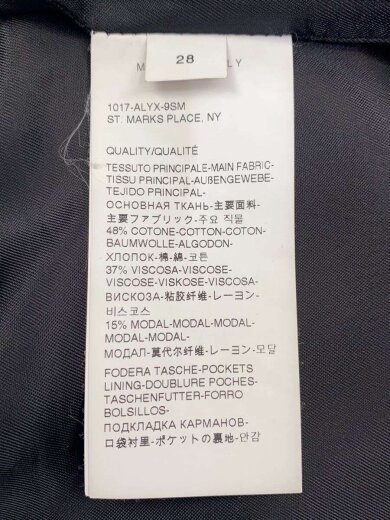 商品画像：21AW/FUR RING PANTS/ボトム/28/コットン/BLK 5