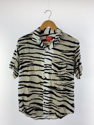 商品画像：半袖シャツ/S/レーヨン/WHT/総柄 1