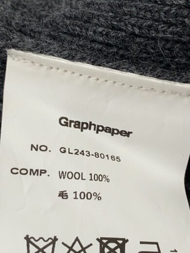 商品画像：24AW/Fine Wool Rib Knit Crew Neck Belt/0/ウール/GRY/GL243-80165 4