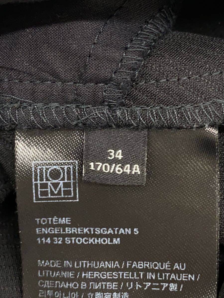 TOTEME / ボトム/34/ポリエステル/BLK/無地/211-209-725