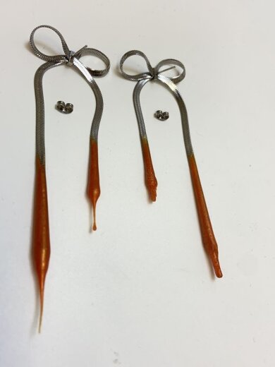 商品画像：LACED BOW/ピアス/--/SLV/レディース 3