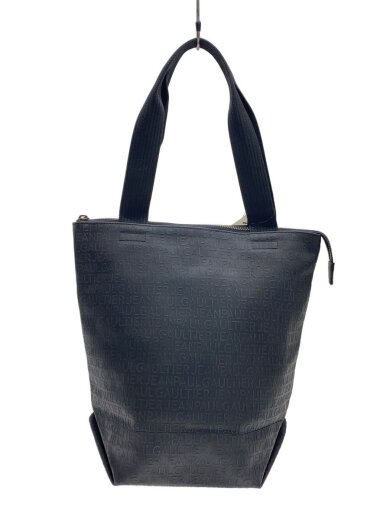 商品画像：タイポグラフィーエンボストート/トートバッグ/--/BLK/総柄 1